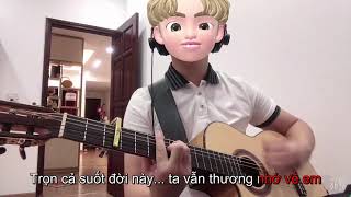 Nhớ về em  Karaoke Beat guitar [upl. by Eri850]