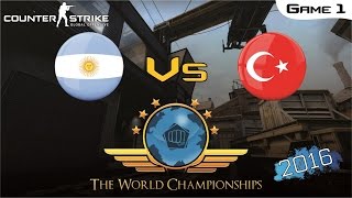 CSGO World Championship 2016  Argentina Vs Turkey Game 1 Final [upl. by Atnim249]