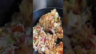 Easy fried rice recipe shortvideo friedrice easyrecipe basicrecipes healtyfood shorts cooking [upl. by Bord561]