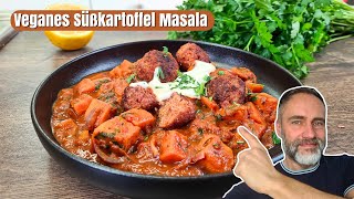 Veganes Süßkartoffel Masala Einfach schnell und unwiderstehlich 🍠😋 [upl. by Hackathorn]