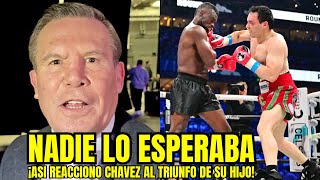 ESTO DIJO JULIO CESAR CHAVEZ DE SU HIJO CHAVEZ JR TRAS VENCER DE MANERA DESLUCIDA A URIAH HALL [upl. by Enneyehc104]