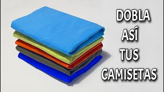 Como doblar CAMISETA método bolsillo [upl. by Teyut]