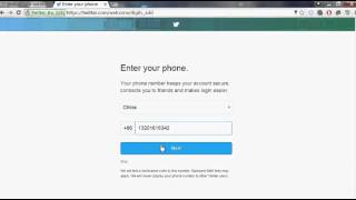 How to Verify mobile at TwitterBypass Twitter phone Verification [upl. by Ynnij]