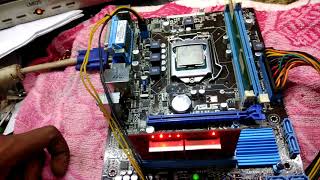 Asus h61m c motherboard repaired [upl. by Belshin]