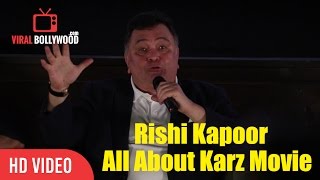 Rishi Kapoor Speech On Karz Movie  Sharing Behind The Scenes Of Karz Movie  Viralbollywood [upl. by Ruella]