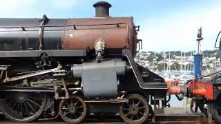 Dartmouth Steam Railway 75014 returns steamtrain railways [upl. by Etteuqaj]