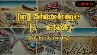 n Shortage meaning lack scarcity with 5 examples [upl. by Ihsakat]