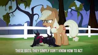 MLPFiM  Stop the Bats Lyrics on screen Drum and Piano Version [upl. by Stimson563]