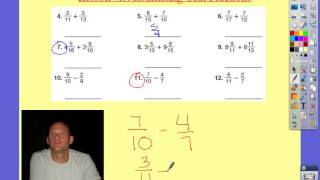 Estimating Fractions  Adding and Subtracting Fractions [upl. by Leroj]