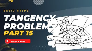 TANGENCY PROBLEMS IN technical engineering drawing [upl. by Ahcarb]