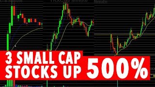 Day Trading Small Cap STOCK MARKET MADNESS 3 WILD STOCKS [upl. by Haidedej]