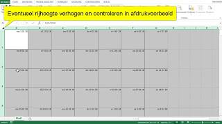 1 Excel Eenvoudige Kalender Maken  Maand per blad  Unieke datum [upl. by Analim]