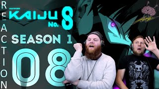 SOS Bros React  Kaiju No 8 Season 1 Episode 8  Welcome to the Defense Force [upl. by Ahsead]