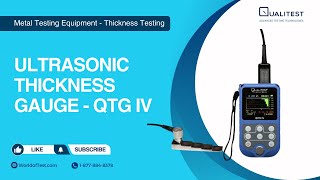 Ultrasonic Thickness Gauge  QTG IV  WorldofTestcom [upl. by Dyson958]