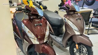 TVS Jupiter 125 SmartXonnect  Features  Walkaround  On Road Price [upl. by Ahsienaj]