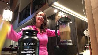 Elevate Nutrition Protein Review and Plantbased Smoothie Recipe [upl. by Tiffi151]