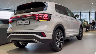 Volkswagen NEW TCross RLine 2024 Pure White 18 Inch Misano Walk Around amp Detail inside [upl. by Haseena]