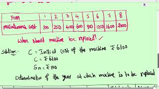 REPLACEMENT ANALYSIS LECTURE 3 replacement analysis model 1 problem 1 [upl. by Klenk]