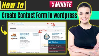 How to create contact form in wordpress 2024 [upl. by Nerehs327]