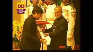 PADMA SHRI 2014 ANUJ RAMANUJ SHARMA CHHATTISGARH [upl. by Airolg751]