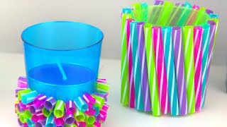 DIY Straw Crafts  Amazing Drinking Straw Ideas [upl. by Patterson527]