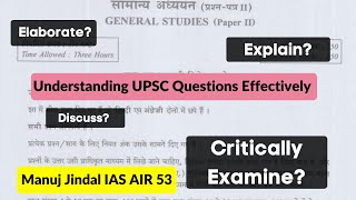 Answer Writing Class 5 Critically Examine Describe Discuss Comment UPSC Mains Question Directives [upl. by Lauer]