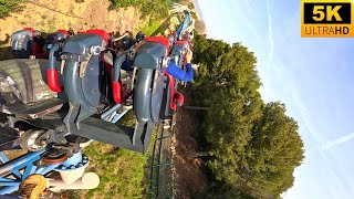 Furius Baco POV 5K Back Row RARE LAUNCHED WING COASTER PortAventura Spain [upl. by Ahsam]