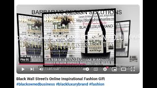 Black Wall Streets Online Inspirational Fashion Gift blackownedbusiness blackluxurybrand fashion [upl. by Ellered298]