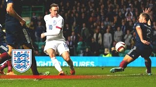 Rooney 2nd goal  Scotland 13 England  Goals amp Highlights [upl. by Nosahc]