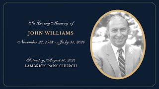 In Loving Memory of John Williams [upl. by Rosana]