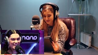 Ariana Grande reacts to the Jessie J Shred  Interview [upl. by Crespo]