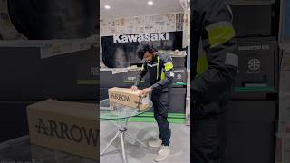 FINALLY ARROW EXHAUST🔥 Z900 KI telugu teluguvlogs kawasaki z900 modified vlog bike shorts [upl. by Wester]