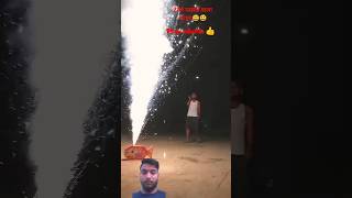 experiment diwali crackers crazyxyz firework comedy newyear funnyclips funny video [upl. by Hsirehc249]