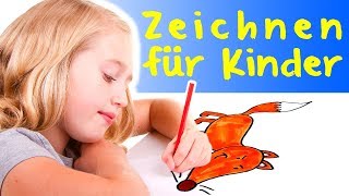 Zeichnen für Kinder – Malen auf einfache Weise lernen [upl. by Amadeo]