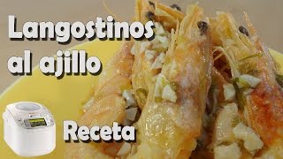 Langostinos al Ajillo  Receta Rápida [upl. by Lozano]