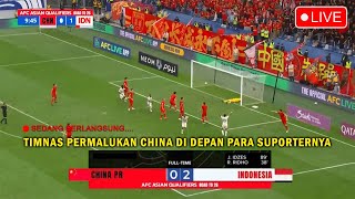 🔴 LIVE TV NASIONAL CHINA VS INDONESIA  Round 3 AFC World Cup 2026 Qualifiers Ilust amp Prediksi [upl. by Incrocci]