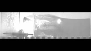 50 Beowulf Alexander Arms 325gr Gold Dot Car Windshield and Gelatin slow motion [upl. by Akemej]