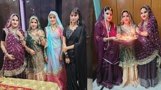 es bar charo bahno ne mnayi sath me diwali Sistersvlogs66 vlog [upl. by Cristiano]