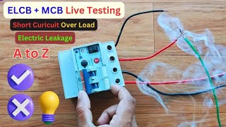 ELCBMCB Live Testing ।। circuit Breakers testing ।। ELCB Testing ।। MCB tripping Testing ।। ewc [upl. by Nosnor]