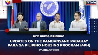 PCO Press Briefing with DHSUD 8072024 [upl. by Lamont]