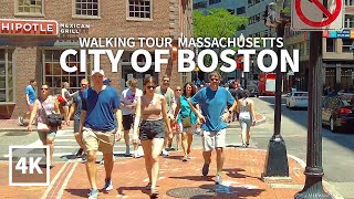 Full Version BOSTON TRAVEL  Walking Tour Downtown Boston Common Quincy Market Massachusetts [upl. by Nason511]