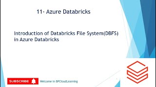 11 Introduction of Databricks File System DBFS  DBFS Overview in Azure Databricks in Hindi [upl. by Antonella530]