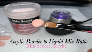 Acrylic Powder To Liquid Ratio Tutorial For Beginners [upl. by Myer537]