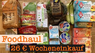 günstiger Wocheneinkauf mit Vorräten 26 €  Food Haul mit Food Diary 1 Person [upl. by Freemon455]