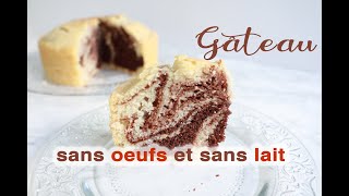 🥧 GÂTEAU MARBRÉ SANS OEUFS ET SANS LAIT 🥧 Excellente Recette Facile et Rapide 2 Versions [upl. by Naiva147]