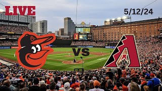 Baltimore Orioles vs Arizona Diamondbacks  LIVE PlaybyPlay amp Commentary  51224  Game 39 [upl. by Murdock]