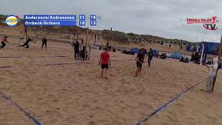 BeachvolleySM Senior Herr Anton Andersson amp Stefan Andreasson  Valdemar Jacobsson amp Max Griborn [upl. by Ruffo626]