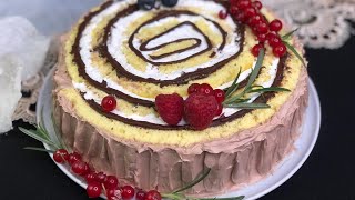 La migliore Torta di Natale 🎄🎅🏻TRONCO GIRELLA DI NATALE Ricetta FACILISSIMA [upl. by Ylreveb199]