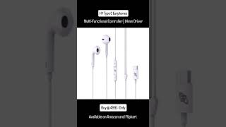 Latest Half in Ear Earphones  Powerful Bass Comfortable Wired Earphones  HY Type C Earphones [upl. by Horwath781]