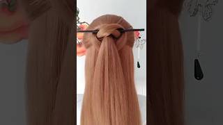 Simple and easy hairstyle 👌 hairstyle hairstick haircolor hairclip hairfashion haircut hairvi [upl. by Nicko]